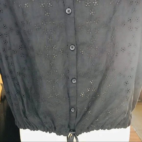 Free People Floral Eyelet Stars Align Blouse....Size M NWT - Picture 8 of 13